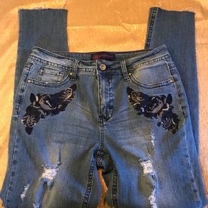 Embroidered Jeans Size 10